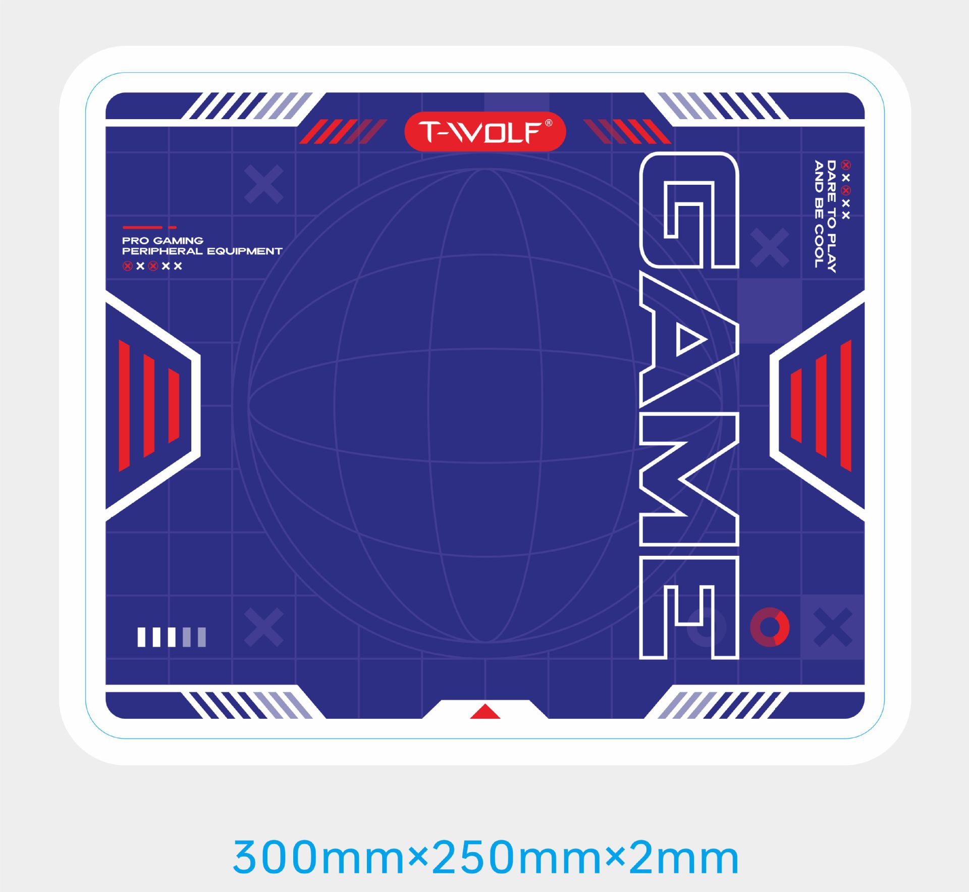 Computer office game all-black mouse pad small and large thickened edge LED light-emitting RGB colorful desk pad