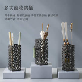 北欧铁艺进门雨伞架收纳神器雨伞收纳桶网红家用雨伞桶经济型简约