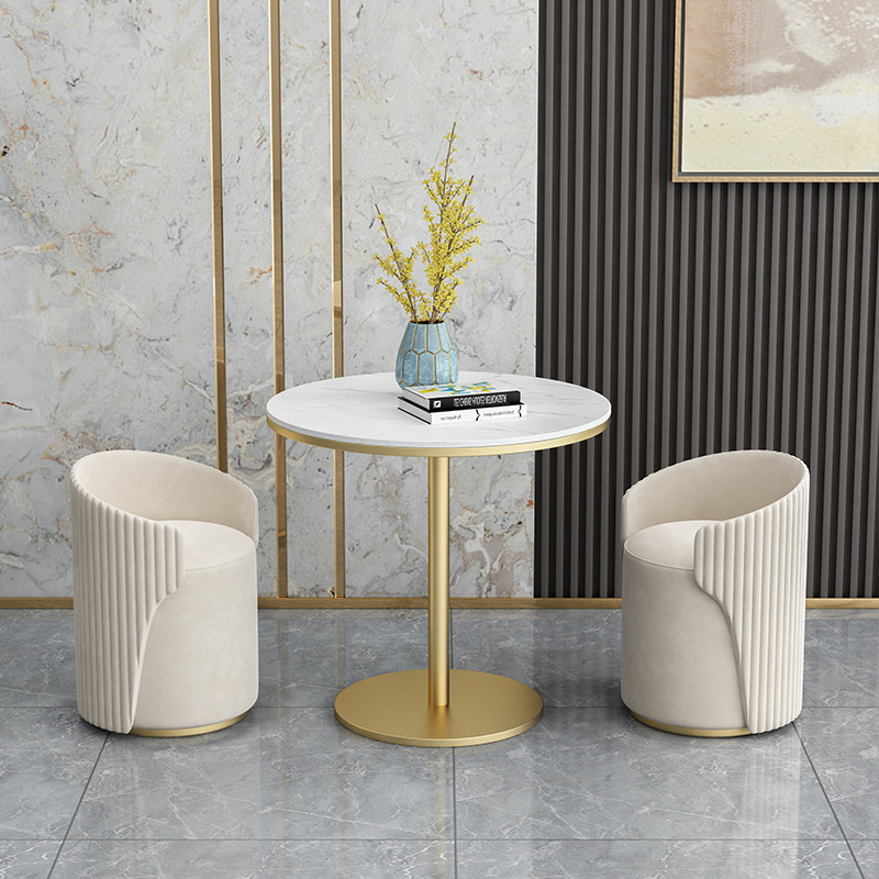 Nordic Minimalist Leisure Chair Set for Cafe and Milk Tea Shop, One Table and Four Chairs, Suitable for Leisure Areas, Meetings, and Reception, Trendy Dining Chair Nordic Minimalist Leisure Chair Set for Cafe and Milk Tea Shop, One Table and Four Chairs, Suitable for Leisure Areas, Meetings, and Reception, Trendy Dining Chair