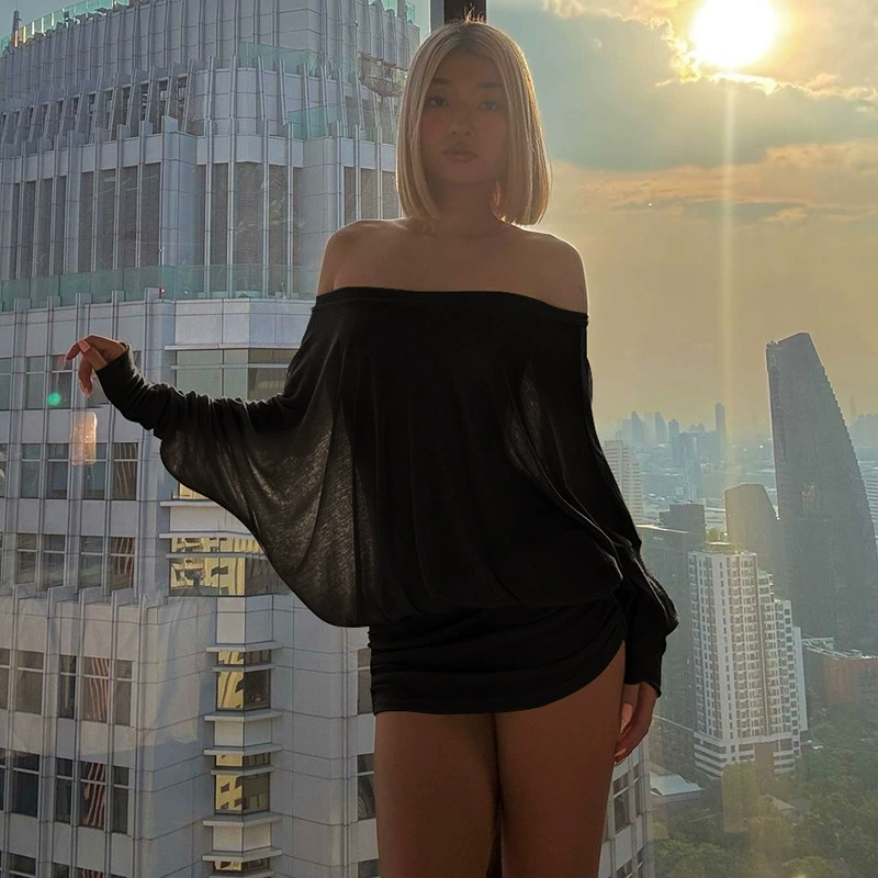 Весеннее секс-д платье, европейский стиль, открытое плечо bodycon, сатиновый вид, 95% полиэстер
