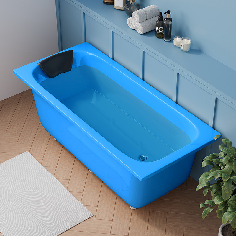 파란색 빈 실린더(수도꼭지 및 난간 제외)