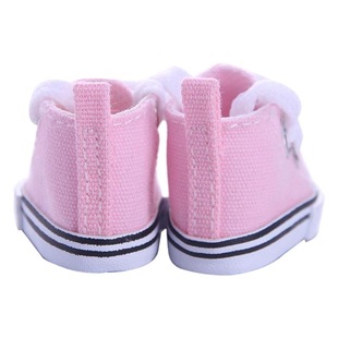 20CM cotton doll shoes 6 points BJD doll casual shoes shoes 5CM small mini canvas shoes doll baby shoes