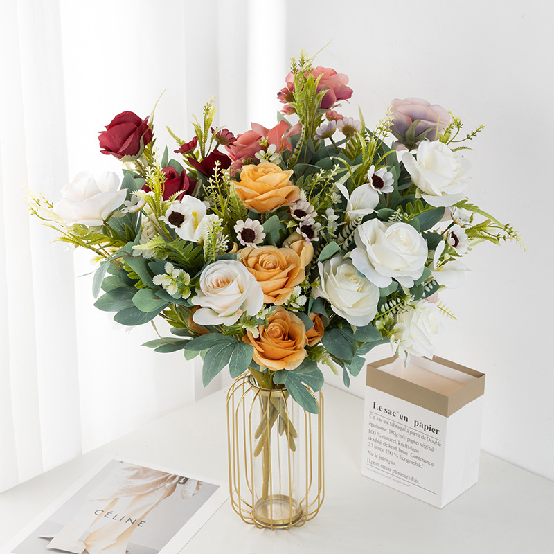 Simple Style Classic Style Flower Silk Flower Imitation Plants Artificial Flowers display picture 1