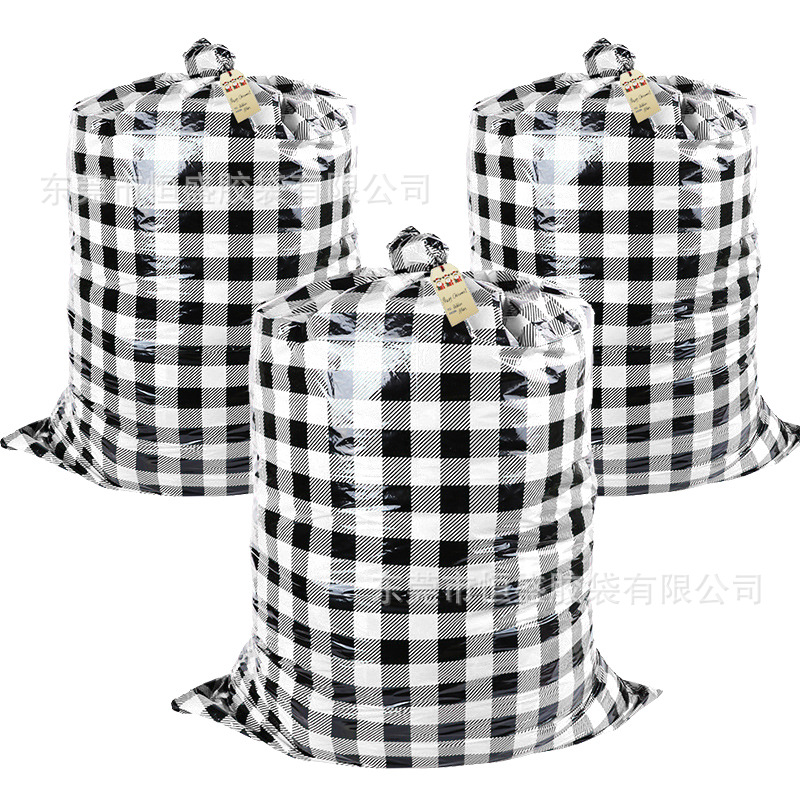 En stock comercio electrónico transfronterizo nueva bolsa de regalo de Navidad PE bolsa de regalo de plástico bolsa de regalo de Navidad