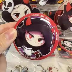 アニメエッグマンパーティー周辺機器 Guzi Le Xiaojun がいたずら者を発見 スタンドアロンバッジ アクリル缶バッジ