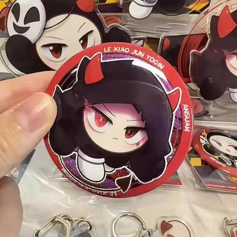 アニメエッグマンパーティー周辺機器 Guzi Le Xiaojun がいたずら者を発見 スタンドアロンバッジ アクリル缶バッジ|undefined