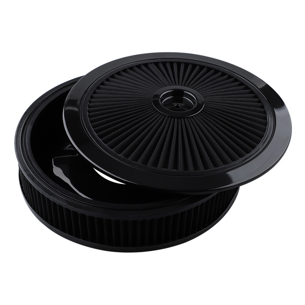 14x3inch Round Washable High-Flow Air Intake Filter Suitable for Chevrolet Gmc Ford Air Filters