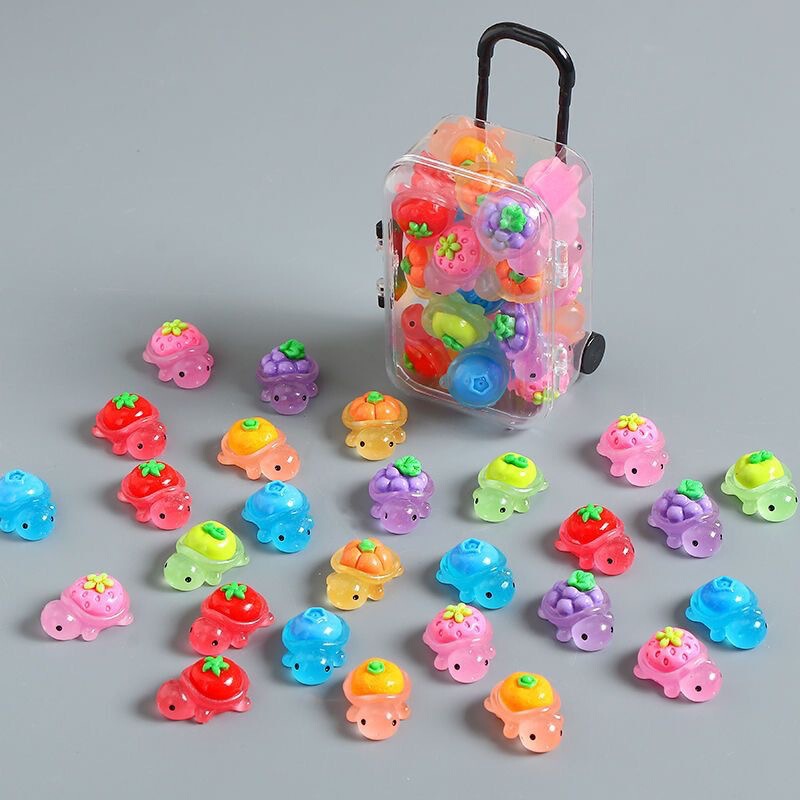 Luminous Fruit and Vegetable Turtle Resin Blind Bag Ornaments Children's Pretend Play Toys Internet Celebrity Set Box Decoration Luminous Fruit and Vegetable Turtle Resin Blind Bag Ornaments Children's Pretend Play Toys Internet Celebrity Set Box Decoration
