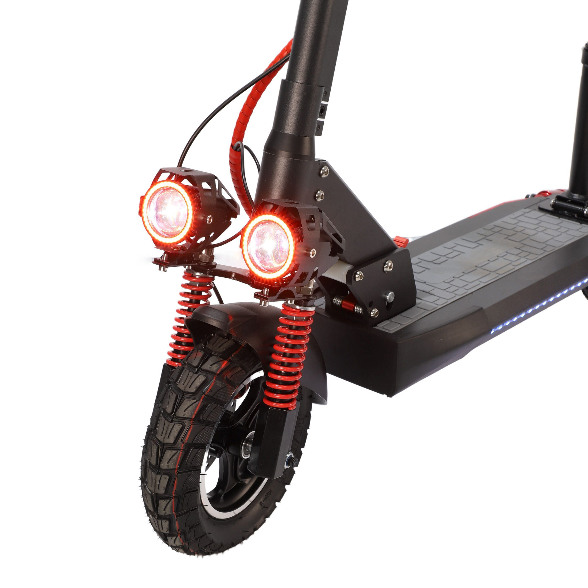 Cross-border shock-absorbing off-road electric scooter, urban outdoor adult electric vehicle, portable foldable scooter wholesale
