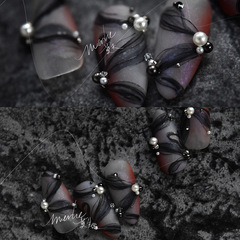 Tomoni series MS02 must-have collaboration nail stickers Japanese stickers nail stickers ribbon streamers nail stickers