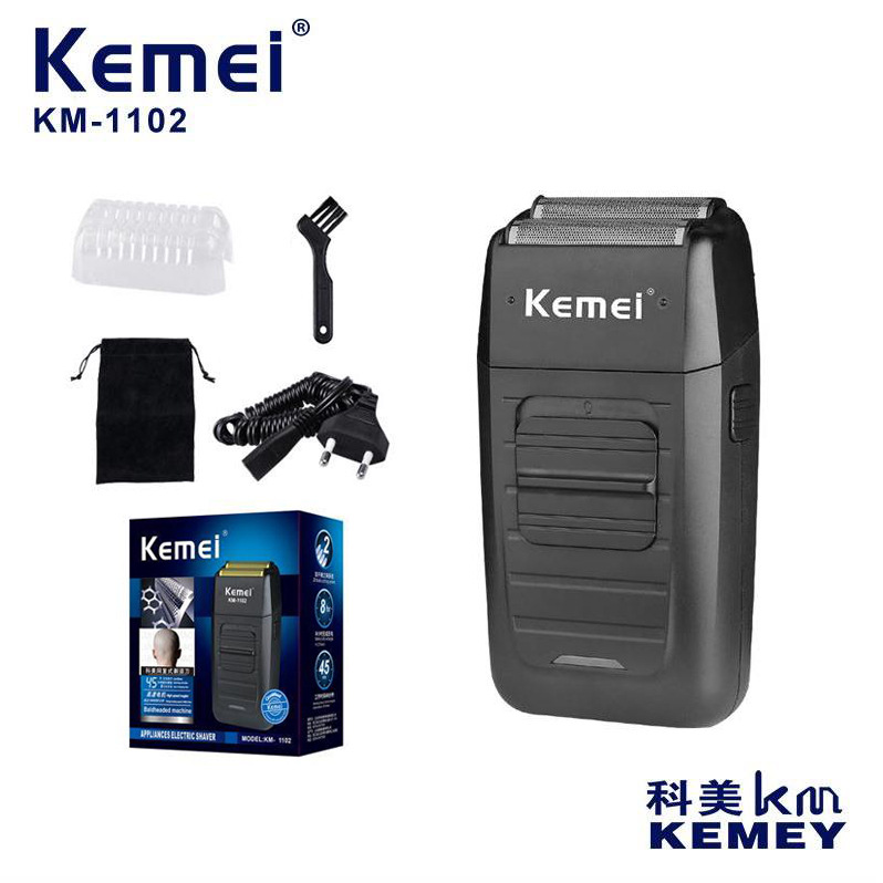 Kemei Km-1102 Reciprocating Electric Shaver Ultra-Clean Beard Razor Men's Electric Shaver