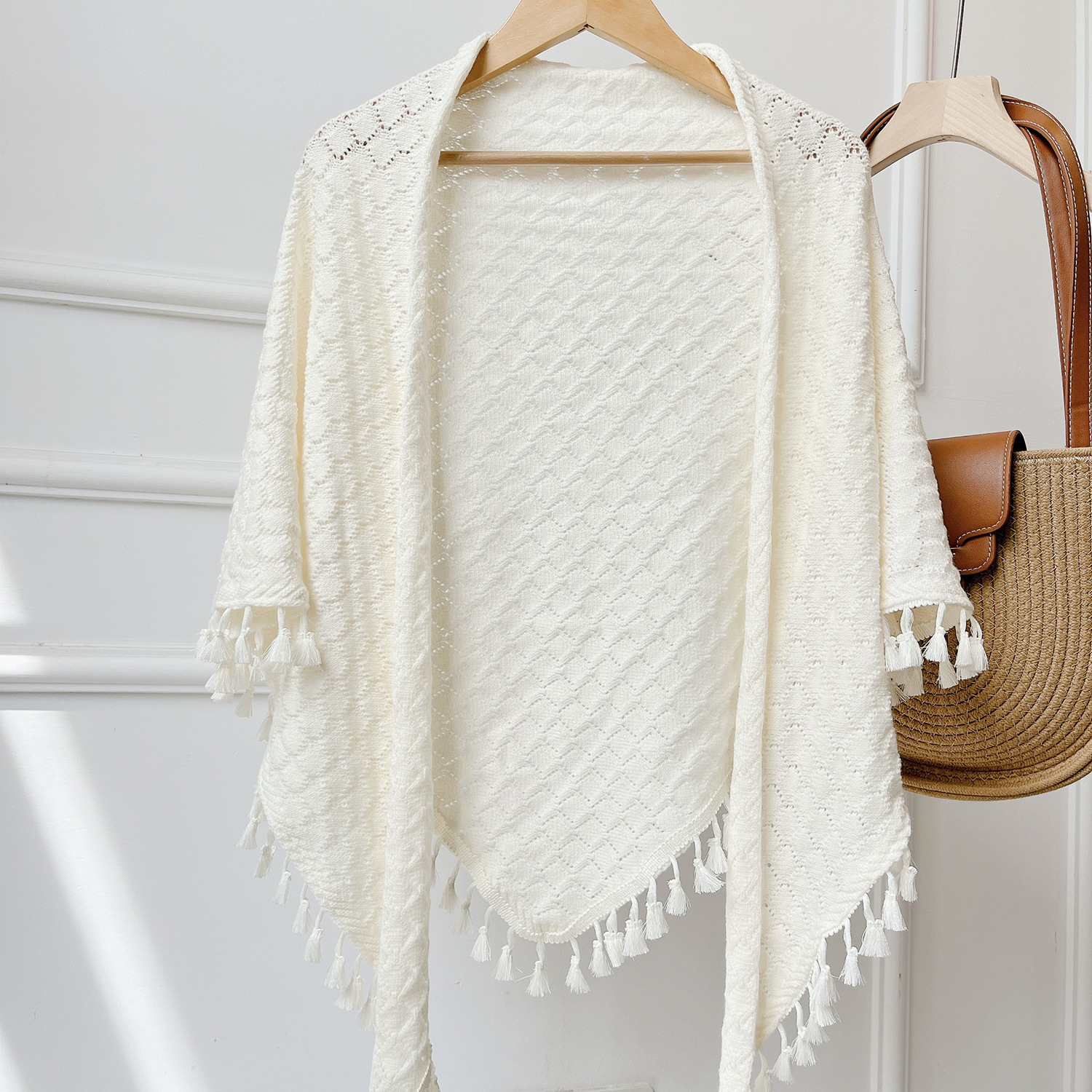 Cheongsam Challas de aire acondicionado de estilo retro mujeres Challas de tejido de lana fina capas Cardigan