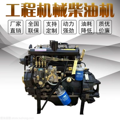 Weifang 490 Diesel Engine Forklift Engine Small Loader Power Self-priming Supercharged Manual Gear Continuously Variable Speed