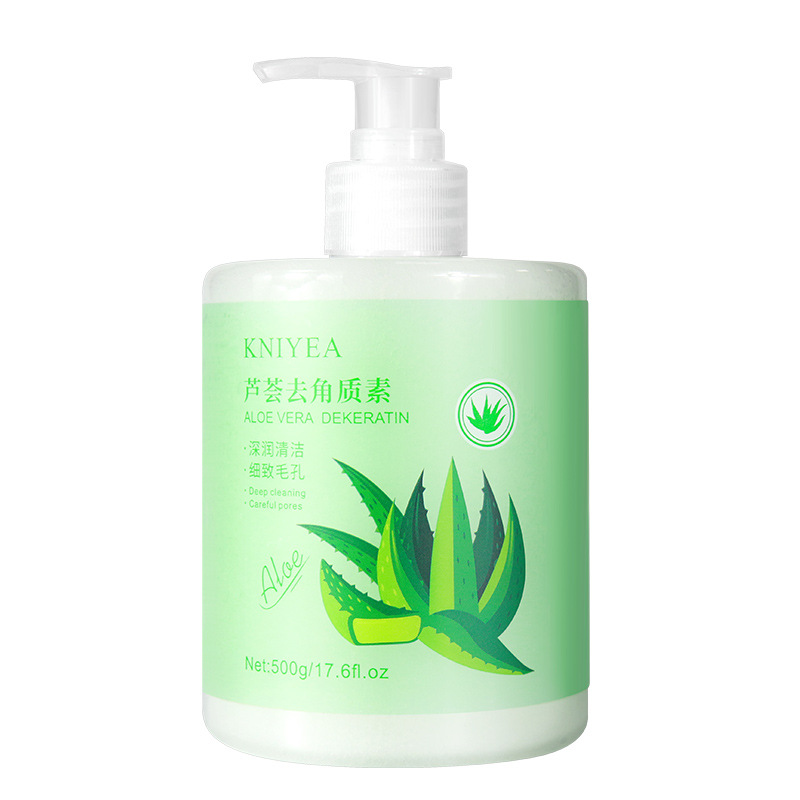 【 Spot 】 Aloe Vera Exfoliating Gel for Facial Exfoliation and Skin Removal, Chicken Skin Scrub for Women, Facial and Body Cleaning