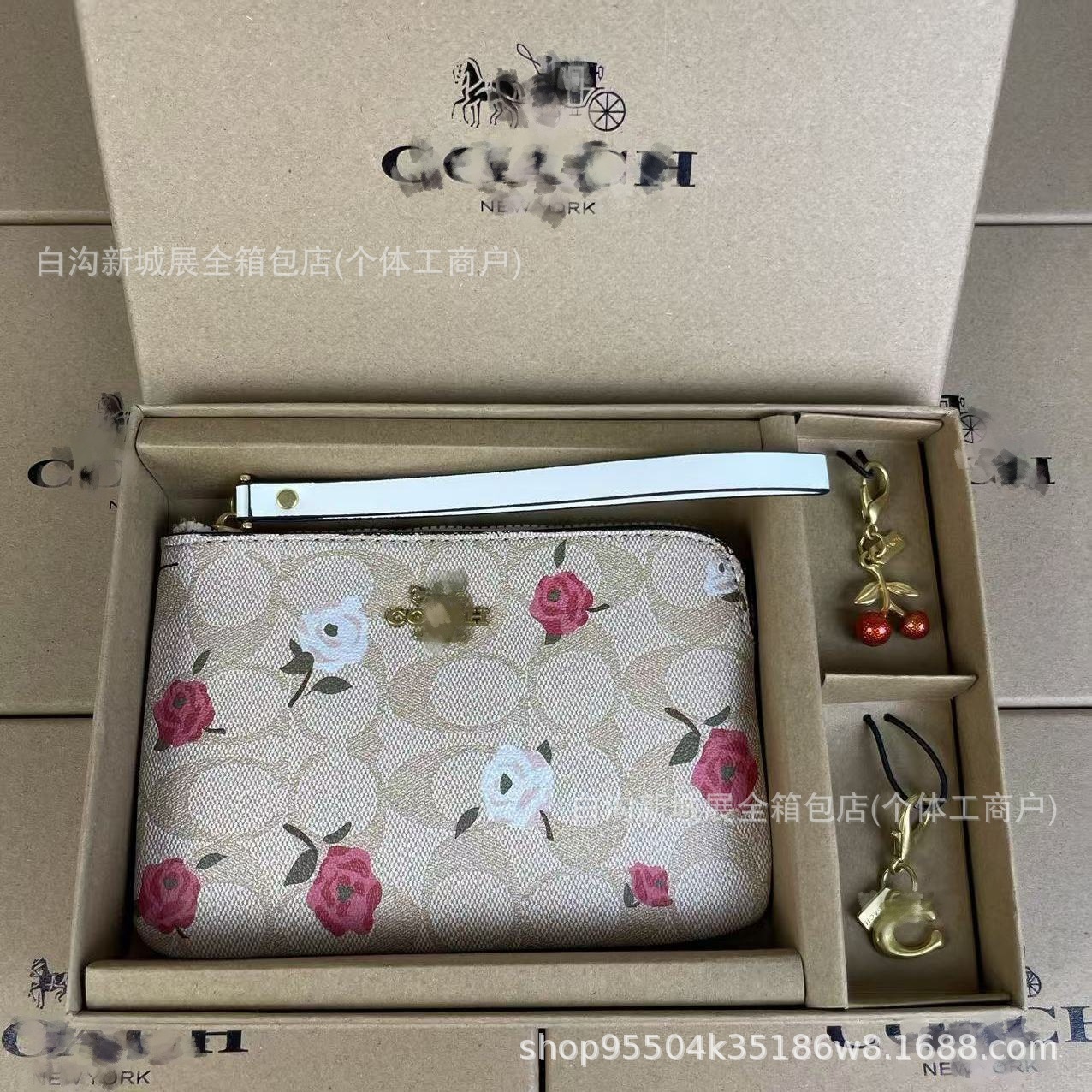 Cross-border C Home Wallet nueva dama alta sensación de mariposa de flores cortas bolsa de tarjetas con cremallera bolsa de cambio de mujer