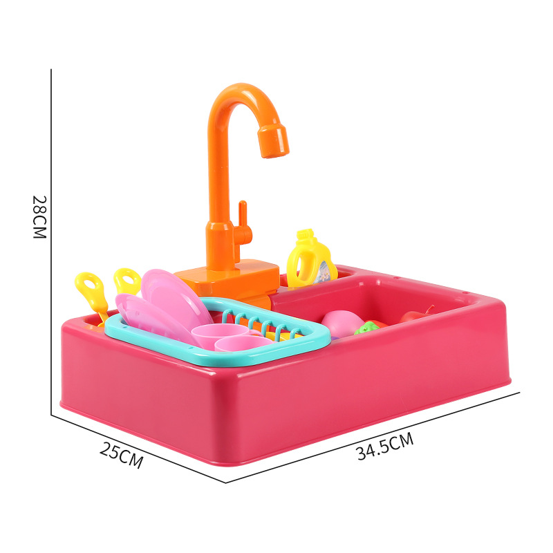 Piscina de baño de aves para mascotas eléctrica mesa de lavado para lavar platos para niños juguetes de juegos para niños