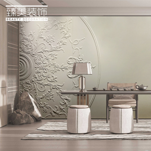 Embossed hard bag background wall three-dimensional soft bag leather carving living room decorative wall customized bedroom sofa to map customization
