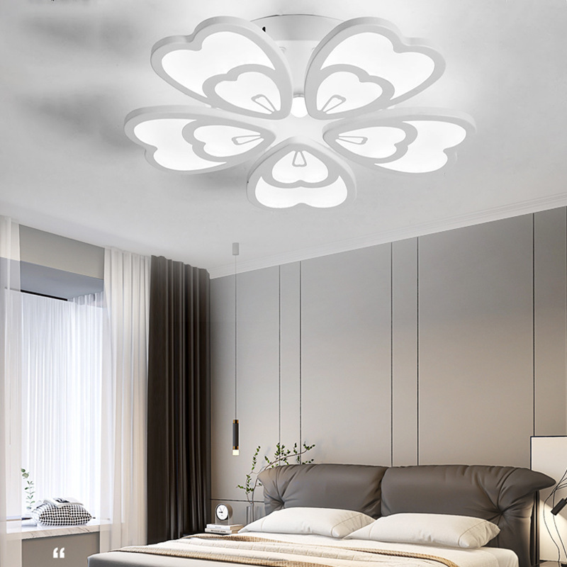 Comercio exterior acrílico sala de estar lámpara de techo LED pétalos lámpara de dormitorio moderna simple lámpara de comedor lámpara de casa completa
