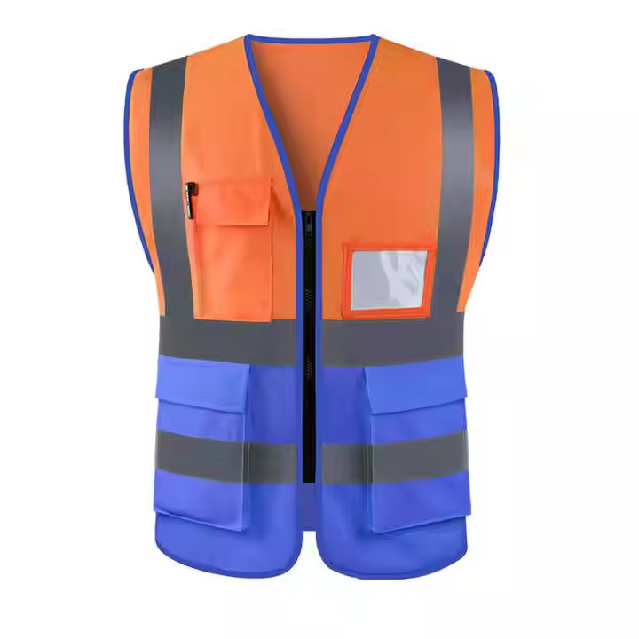 摩托车拼接反光服交通管理服夜间货车反光衣治安巡逻马甲反光背心