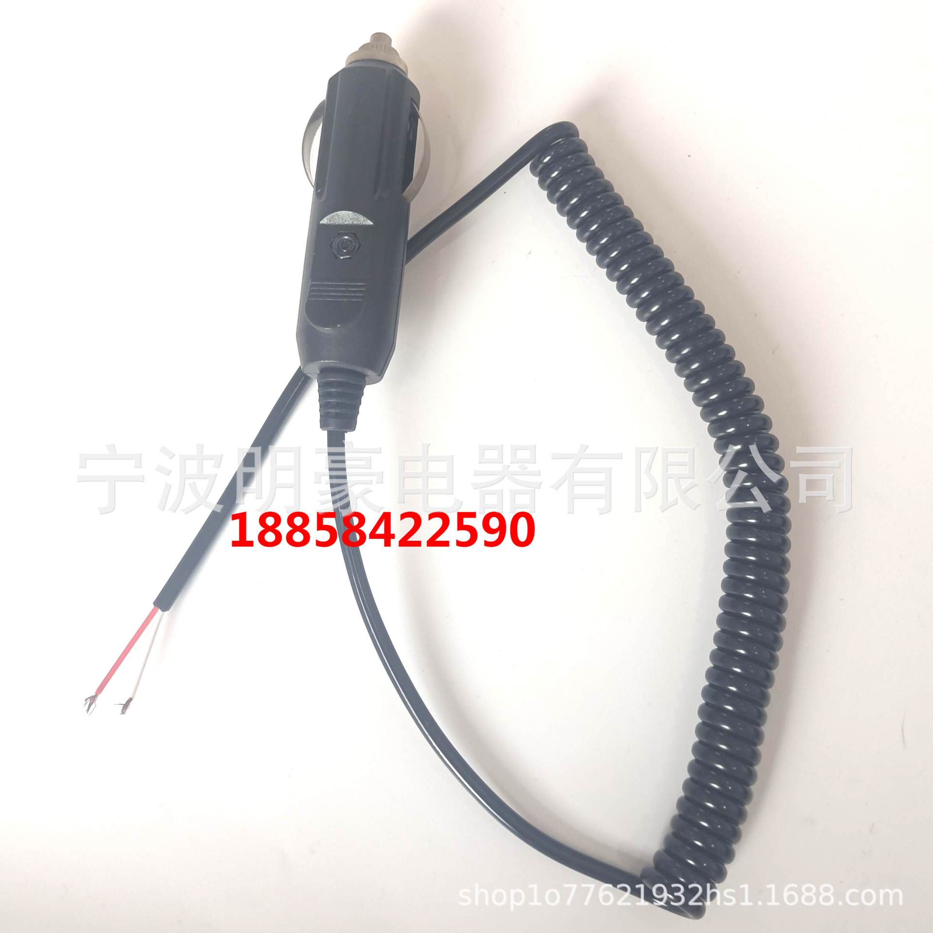 美式车载点烟器26 24 22AWG0.2-0.5mm平方亮黑TPU纯铜弹簧线