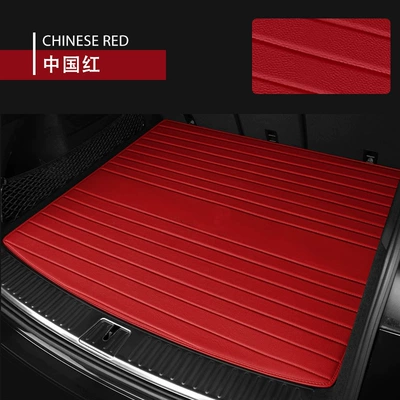 Trunk Mat for Porsche Cayenne/Macan/Panamera/Taycan/718 - porsche-45-leather-main-cushion-trunk-mat-china-red-please-note-the-model-and-year-when-placing-an-order