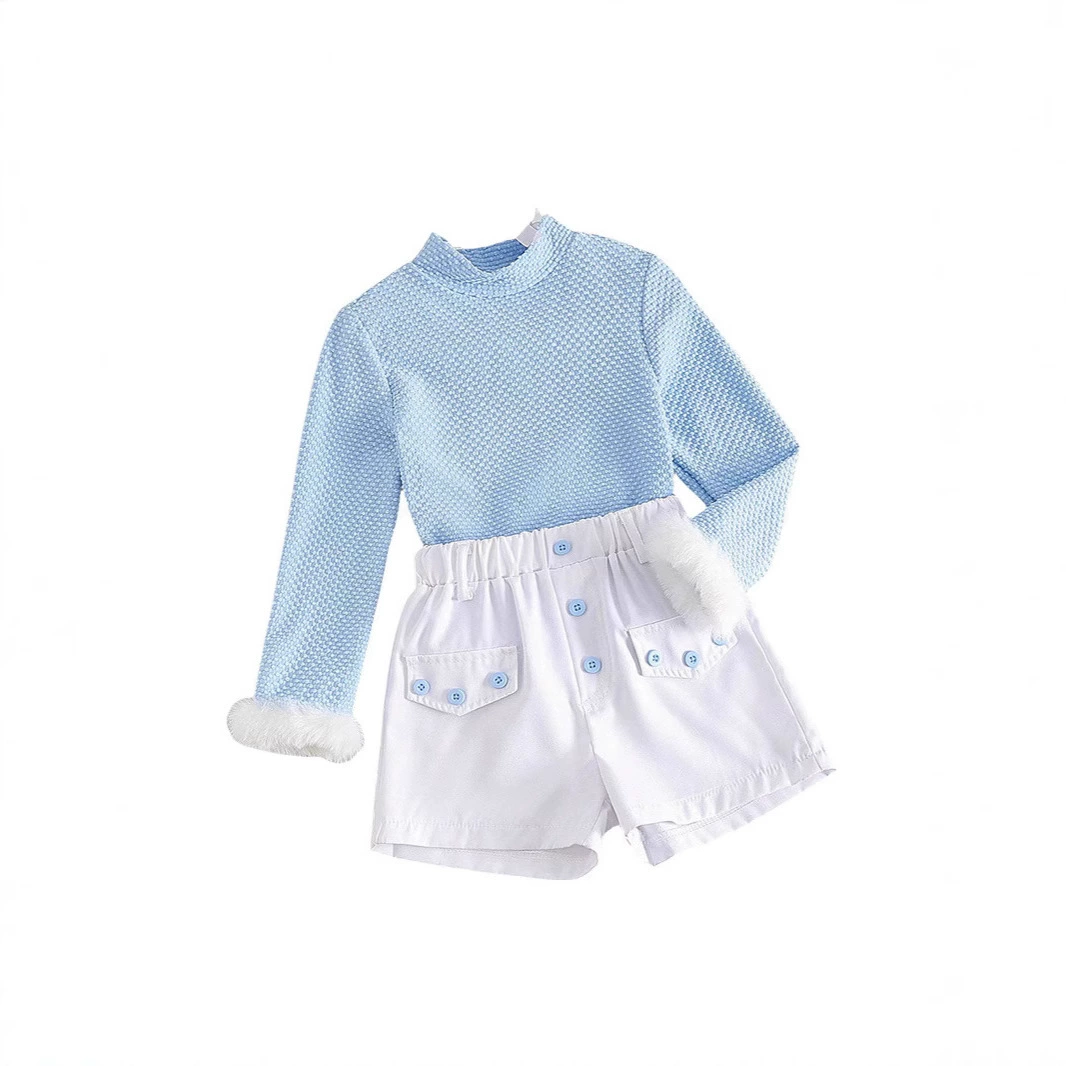 Весенний комплект, однотонный, длинный рукав, европейский стиль, тренд сезона.