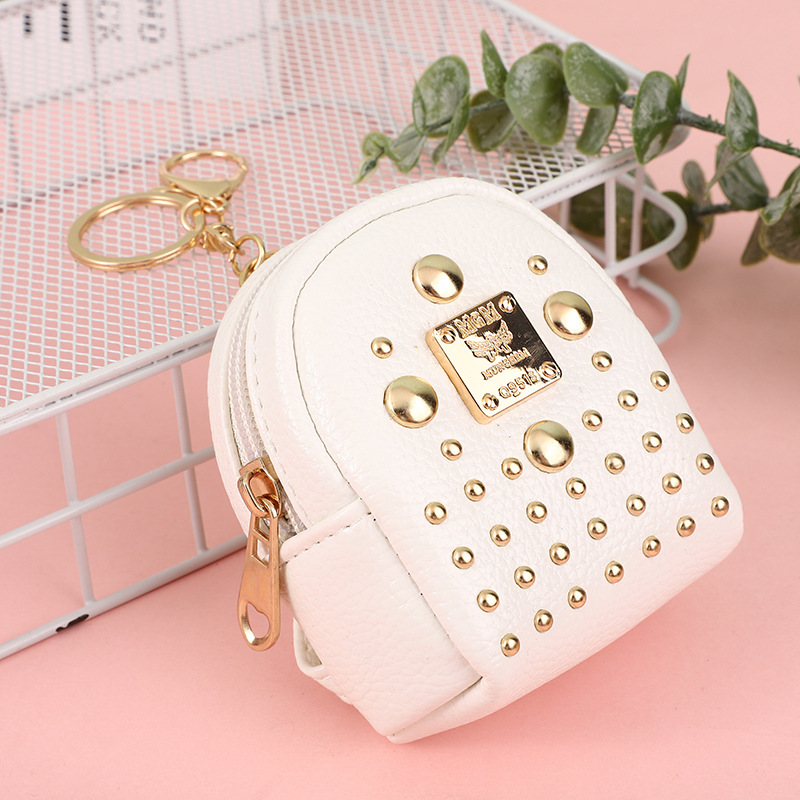 Bolso de las mujeres 2023 nuevo pequeño bolso de La Moneda bolso femenino estudiante todo partido llavero integrado auricular bolsa de la moneda