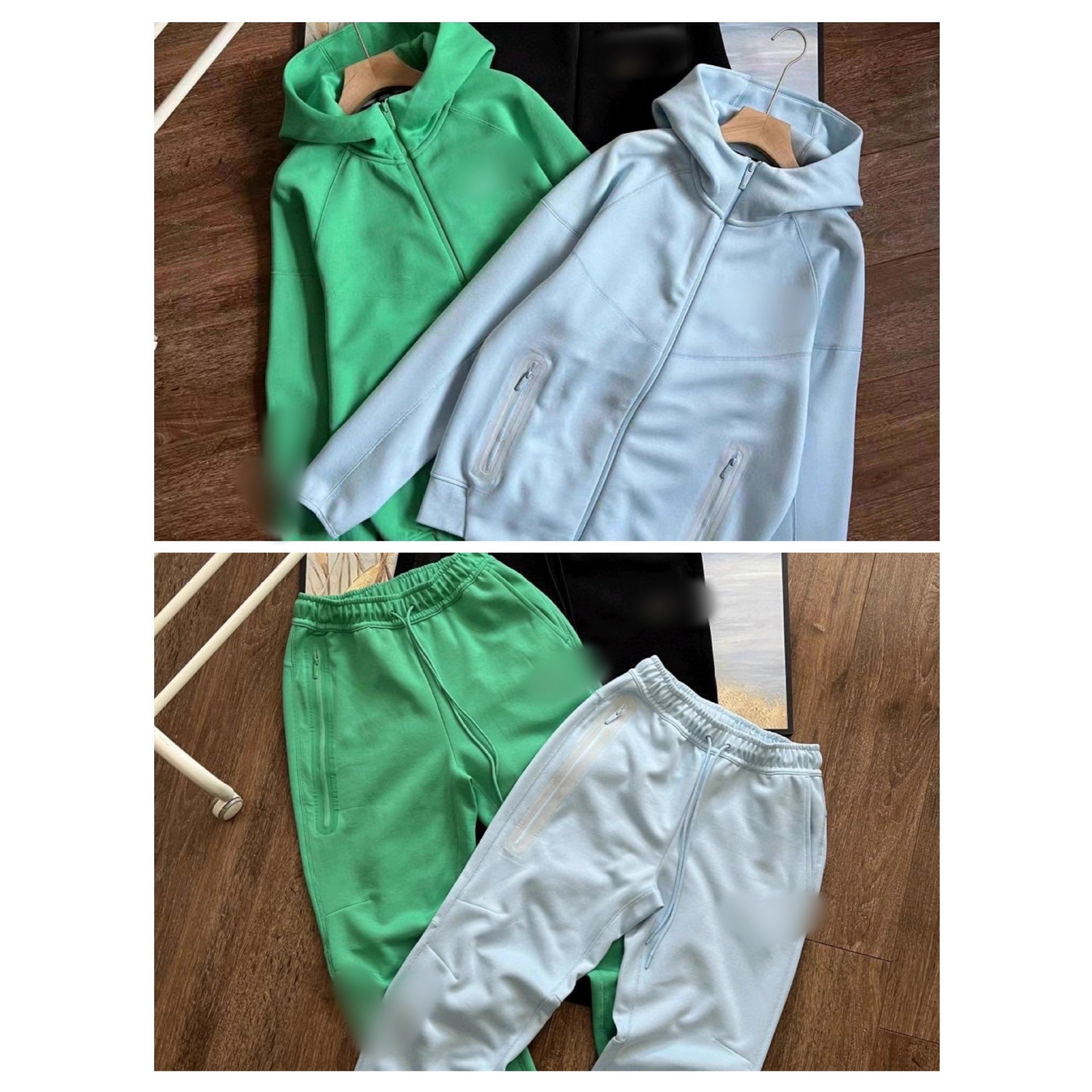 NOCTA Joint American Version Men's and Women's Three-Dimensional Silicone Logo Printed Sports Zipper Hood Sports Casual suit