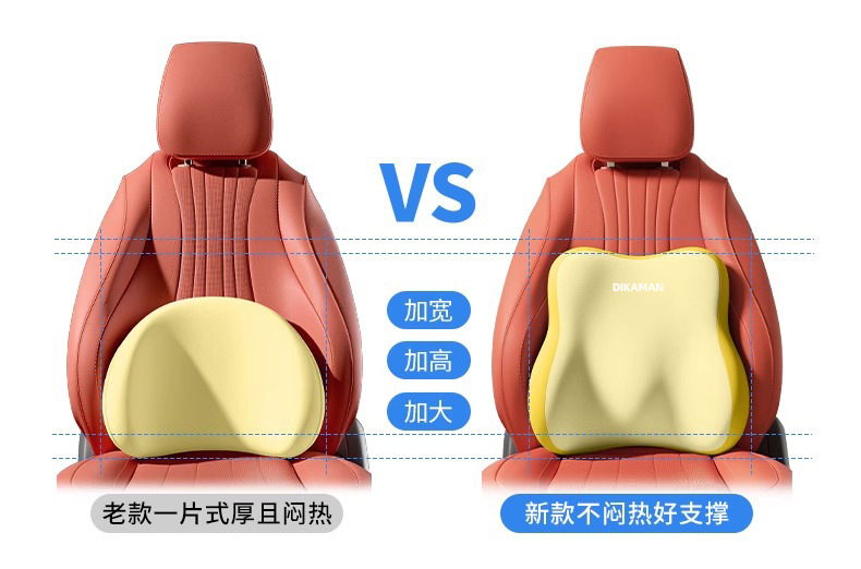 Lumbar Support, Long-Term Sitting Waist Support, Lumbar Support Cushion, Car Neck Pillow, Driving Waist Support Artifact