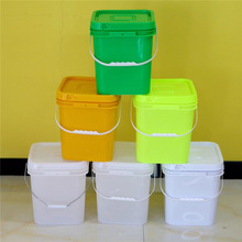 厂家现货12升方形塑料桶批发涂料化工方形包装桶密封防漏带盖