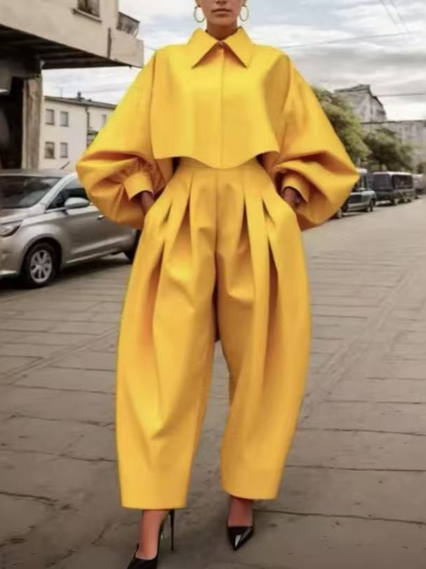 Solid Color Pine Casual Shirt 1