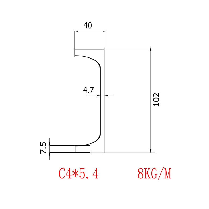 美标槽钢C100*6.7材质A913零售价格美标方管A500