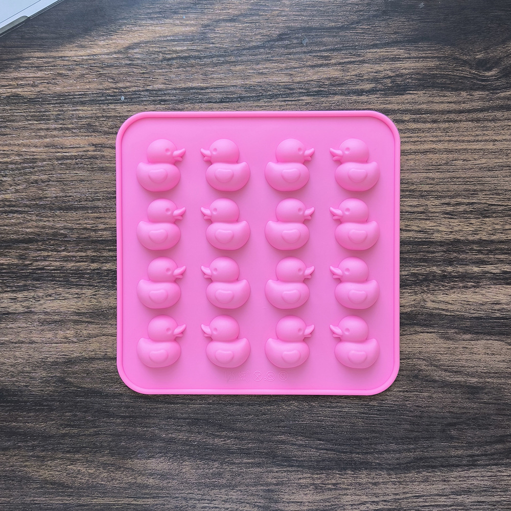 16 Duck 572 chocolate molde de silicona DIY dulces blandos molde de goteo herramientas de horneado hielo molde