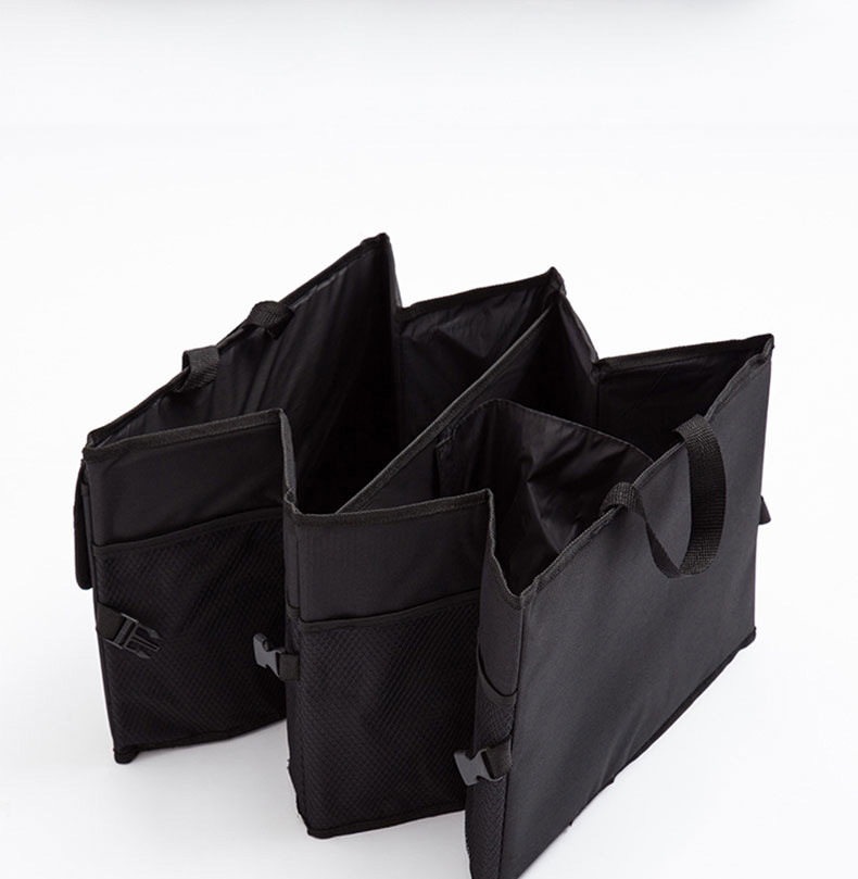 Round Car Storage Box, Car Miscellaneous Bag, Multifunctional Foldable Oxford Cloth Storage Box, Car Trunk