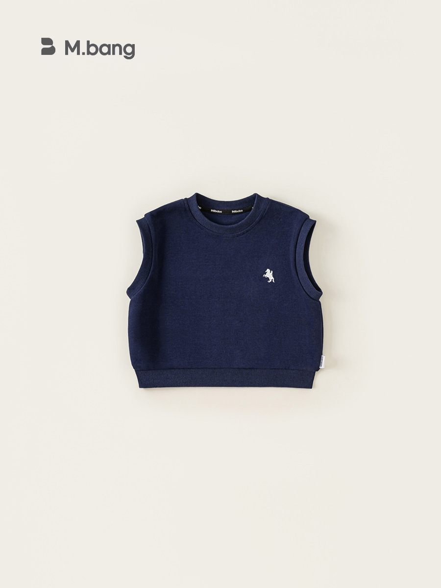 Bangchoan ropa infantil chaleco japonés universal chaleco de cuello redondo chaleco de niño de otoño abrazadera de caballo ropa de niños