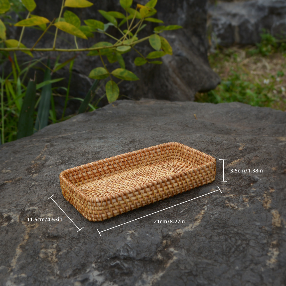 Handwoven Rattan Basket, Premium White/Rattan Cane, Fine Craftsmanship With Inner Lining, Lid & Sturdy Handles, Natural Seagrass Organizer, French & N_voghion.com