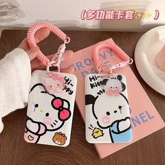 帕恰狗校園飯卡卡套公交車地鐵證件套工作證門禁套帶掛繩照片卡套