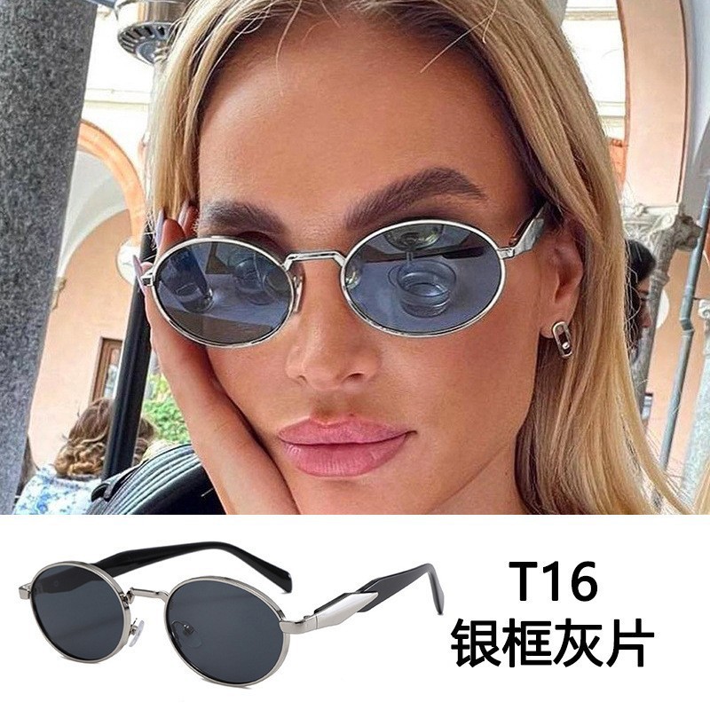 gafas de sol ovales de moda gafas de sol europeas y americanas tendencia calle 2026 nuevo estilo coreano fotos de gafas de sol femeninas