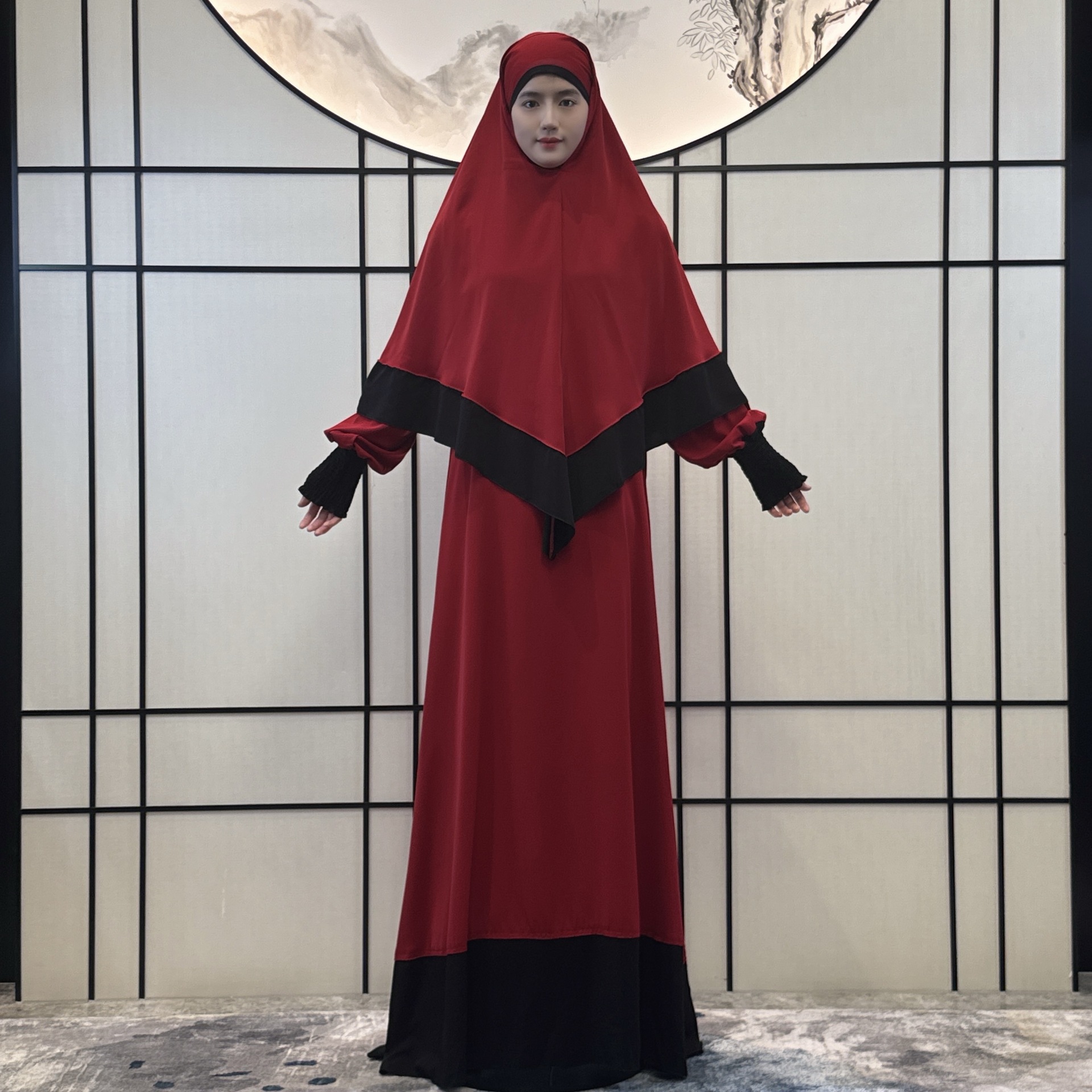 Women's Clothing new women's dress robe women's robe female Middle Eastern robe three piece dress_voghion.com