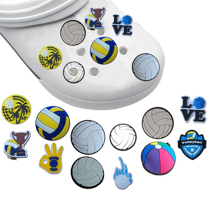 Volleyball Shein Cross-Border Best-Selling Holiday Party Pvcpvc Plastic Shoe Flower Cartoon Cute Hole Shoe Buckle