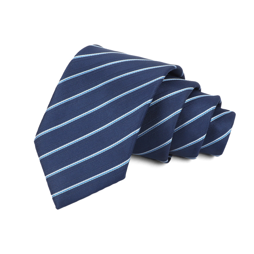 Corbata de hombre 8cm para hombre, bordado jacquard de alta calidad para hombre, corbata de negocios, corbata de seda de poliéster, fábrica al por mayor