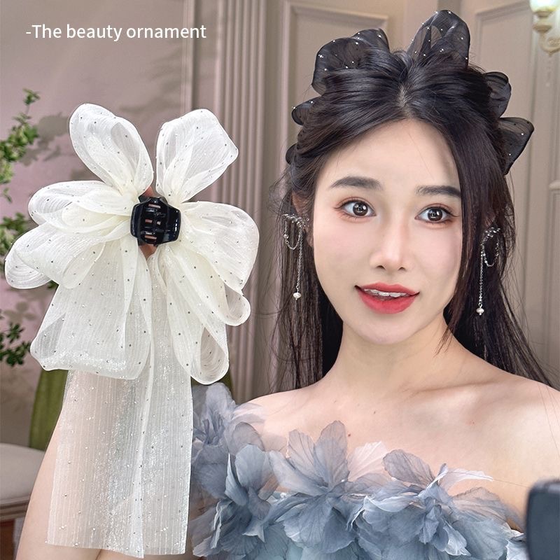 Women's Elegant Sweet Bow Knot Cloth Hair Claws display picture 19