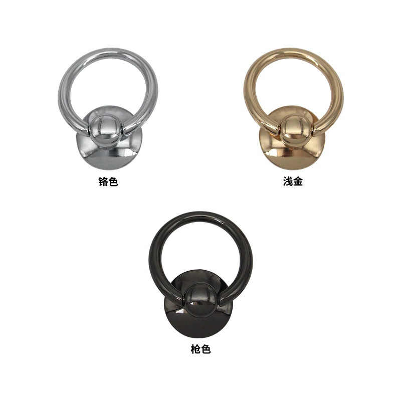 Round -hanging buckle bag hardware accessories backpack backpack with buckle bag with ring chain ring buckle hanging bag with chain hanging buckle