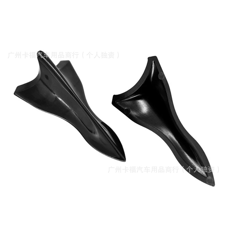 Car Accessories Roof Spoiler Black Shark Fin Universal Pointed Carbon Fiber Bumper Car Roof Modification Parts