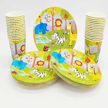 大量现货纸杯子平价足球花仙子帆船动物单色烫金纸杯