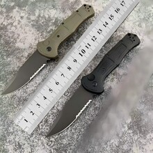 蝴蝶9070半齿户外折刀尼龙玻纤手柄随身携带EDC户外露营工具刀