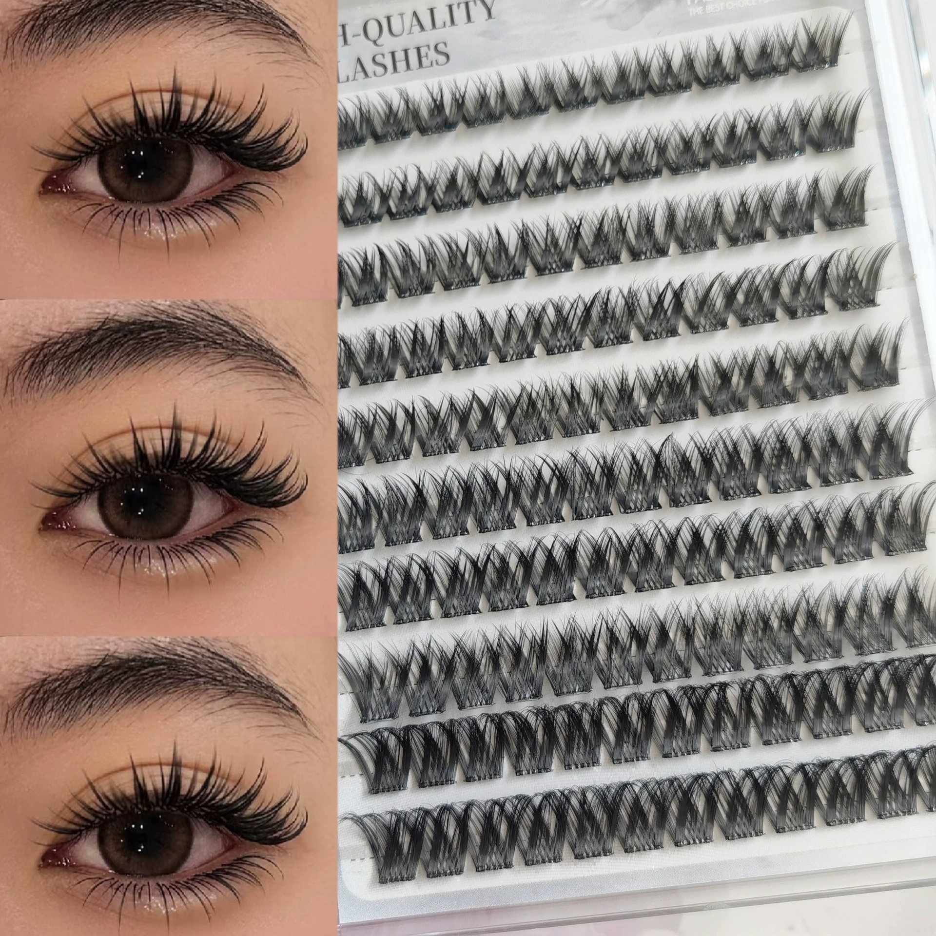 Capacious false eyelashes, comics, European style
