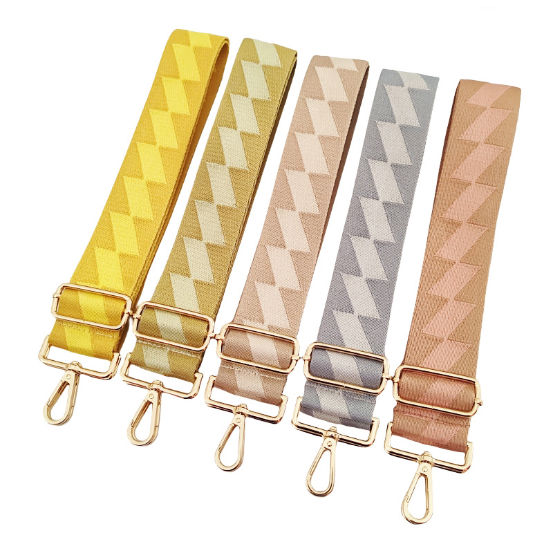 Polyester Cotton Geometric Bag Strap display picture 3