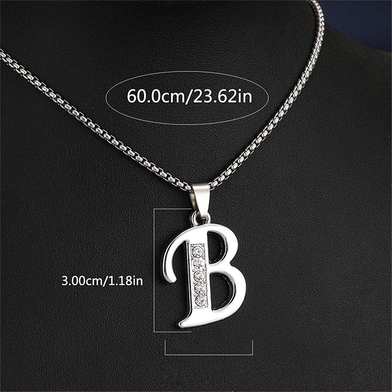 TEMU transfronterizoPendent Collares A a D con Sparkling