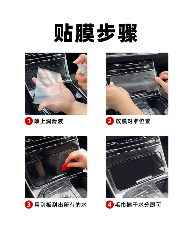 Suitable for 26 Models of Bmw 5 Series I5 Center Console Gear Shift Film 525/530Li Interior Protection Screen Tempered Film